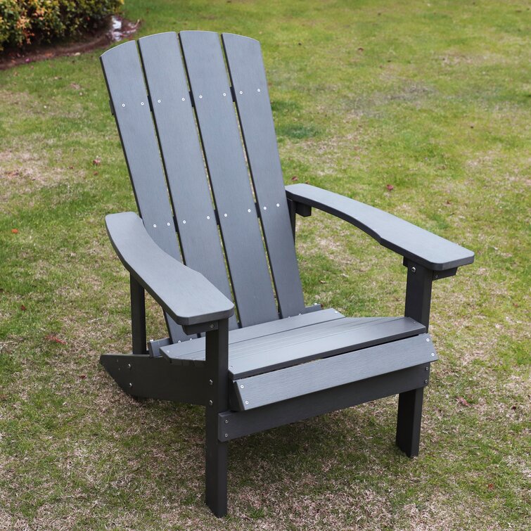 Highland Dunes Lewallen Plastic Adirondack Chair Reviews Wayfair   Lewallen Plastic Adirondack Chair 